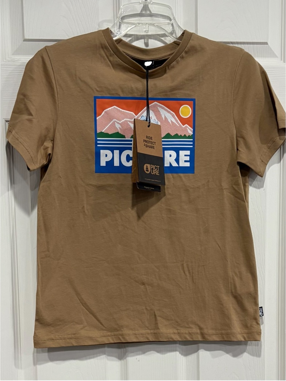 Picture Boys Size 14 Payne Tee Boy's T-Shirt Khaki NWT